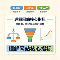 利辛建站-理解网站核心指标：跳出率、转化率与用户粘性