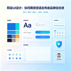 蒙城建站-网站UI设计：如何用视觉语言传递品牌信任感